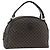 Céline Borsa a mano in tela Macadam CELINE in pelle PVC nera e oro Auth AMZ525A Nero D'oro