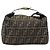 FENDI Zucca Canvas Handtasche braun schwarz Auth LNZ770 - Ansicht 2