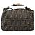 FENDI Zucca Canvas Handtasche braun schwarz Auth LNZ770 - Ansicht 3
