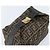 FENDI Zucca Canvas Handtasche braun schwarz Auth LNZ770 - Ansicht 6