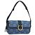 Borsa a Spalla Gancini in Tela Beige Oro Salvatore Ferragamo Auth gh1995A