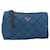 Pochette Prada Nylon Blu Argento Auth bs34108