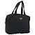PRADA Borsa a mano in nylon nero argento Auth ARZ607