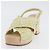 Sandali CHANEL COCO Mark Tweed Giallo CC Auth AMZ178M - vista 19
