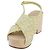 Sandali CHANEL COCO Mark Tweed Giallo CC Auth AMZ178M - vista 2