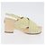 Sandali CHANEL COCO Mark Tweed Giallo CC Auth AMZ178M - vista 21