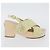 Sandali CHANEL COCO Mark Tweed Giallo CC Auth AMZ178M - vista 4