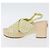 Sandali CHANEL COCO Mark Tweed Giallo CC Auth AMZ178M - vista 5