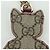 GUCCI GG Supreme Boris Yuko Higuchi Charm PVC Beige Auth LNZ613SM - vista 10