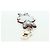 GUCCI GG Supreme Boris Yuko Higuchi Charm PVC Beige Auth LNZ613SM - vista 14