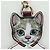 GUCCI GG Supreme Boris Yuko Higuchi Charm PVC Beige Auth LNZ613SM - vista 5