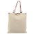 SAINT LAURENT Borsa Tote Kahala Canvas Beige Argento Auth LNZ702 - vista 3