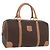 Céline Borsa a mano in tela Macadam CELINE in pelle PVC marrone oro Auth YKZ161A D'oro