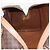 Céline Borsa a mano in tela Macadam CELINE in pelle PVC marrone oro Auth YKZ161A D'oro - vista 18