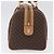 Céline Borsa a mano in tela Macadam CELINE in pelle PVC marrone oro Auth YKZ161A D'oro - vista 5