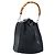 Borsa a mano in nylon nero e argento Gucci Bamboo 001 2855 1657 Auth gh1942