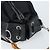 Borsa a mano in nylon nero e argento Gucci Bamboo 001 2855 1657 Auth gh1942 - vista 6