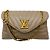 Borsa a Spalla Louis Vuitton New Wave Chain GM in Pelle di Vitello Taupe Beige