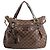 Borsa a Spalla Louis Vuitton Evora MM Damier Ebene 2Way in Marrone Rosso