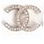 Cambon Spilla CC Chanel Argentata con Strass Argento