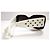 Occhiali da Sole Chanel Quadrati Bianchi e Neri - 5483 - c.1656/S6 Nero Bianco - vista 10