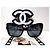 Gafas de sol Chanel Cat Eyes negras - 5445-H c.501/S4 - ¡Raro! Negro - vista 3