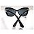 Gafas de sol Chanel Cat Eyes negras - 5445-H c.501/S4 - ¡Raro! Negro - vista 6