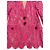 Dolce & Gabbana Blazer aus rosa Spitze mit Blumenmuster Pink - Ansicht 10