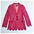 Dolce & Gabbana Blazer aus rosa Spitze mit Blumenmuster Pink - Ansicht 3