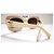 Gafas de sol Céline Triomphe marfil ovaladas - CL40226U 25F Crema - vista 10