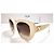 Gafas de sol Céline Triomphe marfil ovaladas - CL40226U 25F Crema - vista 2