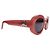 Gafas de sol Céline Triomphe rojo coral ovaladas - CL40194U 66A