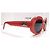Gafas de sol Céline Triomphe rojo coral ovaladas - CL40194U 66A - vista 2