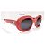 Gafas de sol Céline Triomphe rojo coral ovaladas - CL40194U 66A - vista 5