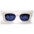 Christian Dior Occhiali da sole rettangolari Dior bianchi e navy - Pacific S1U 95B0 Bianco Blu navy - vista 2