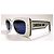 Christian Dior Occhiali da sole rettangolari Dior bianchi e navy - Pacific S1U 95B0 Bianco Blu navy - vista 3