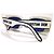 Christian Dior Occhiali da sole rettangolari Dior bianchi e navy - Pacific S1U 95B0 Bianco Blu navy - vista 8