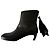 Stivaletti Sacai in Pelle Nera con Zip e Fiocco Nero