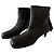 Stivaletti Sacai in Pelle Nera con Zip e Fiocco Nero - vista 8