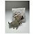 Pendente per Cani in Pelle Monogramma Vintage Gucci Grigio - vista 2