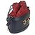 Borsa a secchiello con coulisse in pelle di vitello rossa e blu navy Horsebit 1955 di Gucci Rosso - vista 4