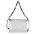 Coussin PM in agnello metallizzato argento con monogramma Louis Vuitton