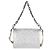 Coussin PM in agnello metallizzato argento con monogramma Louis Vuitton - vista 7