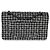 Timeless Chanel Preto Branco Tweed Matelassê Médio Clássico Duplo Marrom - vista 2