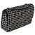 Timeless Chanel Preto Branco Tweed Matelassê Médio Clássico Duplo Marrom - vista 4