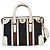 Borsa mini Double G in tela nera e bianca di Gucci Nero Bianco