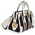 Borsa mini Double G in tela nera e bianca di Gucci Nero Bianco - vista 4