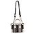 Borsa mini Double G in tela nera e bianca di Gucci Nero Bianco - vista 5