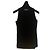 Blusa de gola alta canelada Gucci Preta com Logo Preto