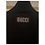 Blusa de gola alta canelada Gucci Preta com Logo Preto - vista 3